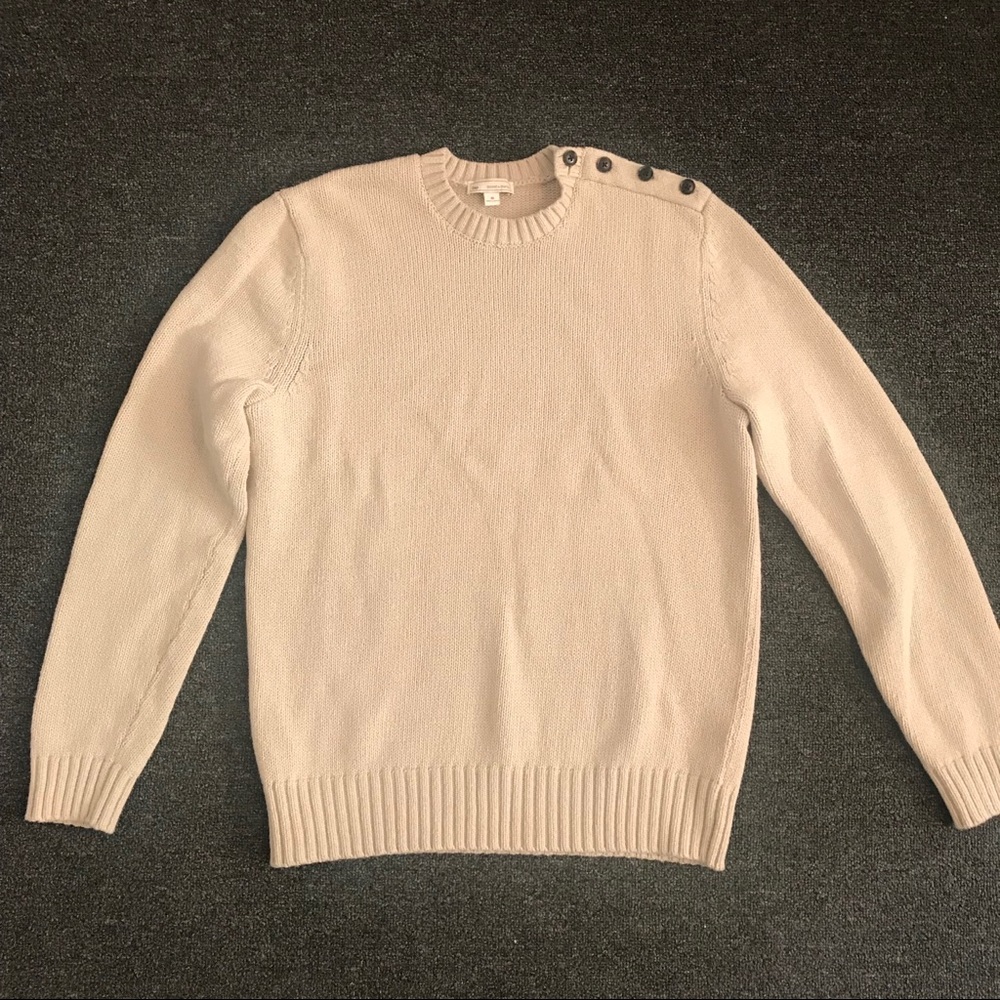 GREAT FOR WINTER - Gap cream cotton sweater (Med)